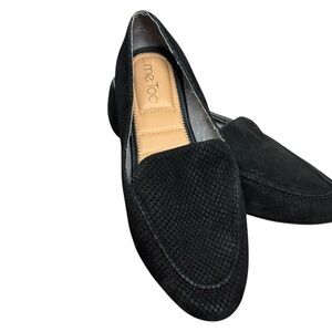 Me Too Amara Black Suede Women's Flats 8.5M